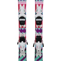 Ski occasion junior Elan Sky rose/violet + fixations - Qualité A