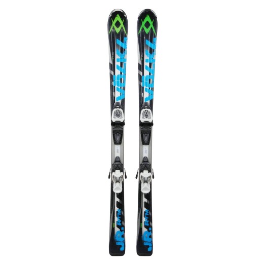 Ski occasion junior Volkl RTM noir/bleu + fixations - Qualité A