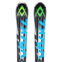 Ski occasion junior Volkl RTM noir/bleu + fixations - Qualité A