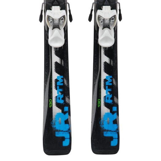 Ski occasion junior Volkl RTM noir/bleu + fixations - Qualité A