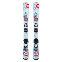 Ski occasion junior Rossignol Super Roostie + fixations - Qualité A
