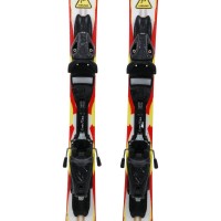 Ski occasion Head Team Supershape blanc/jaune/rouge + fixations - Qualité B