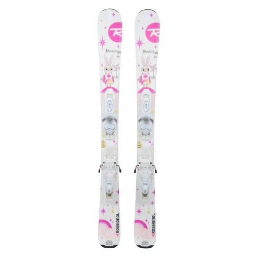 Ski occasion junior Rossignol princess Lapin + fixations - Qualité A