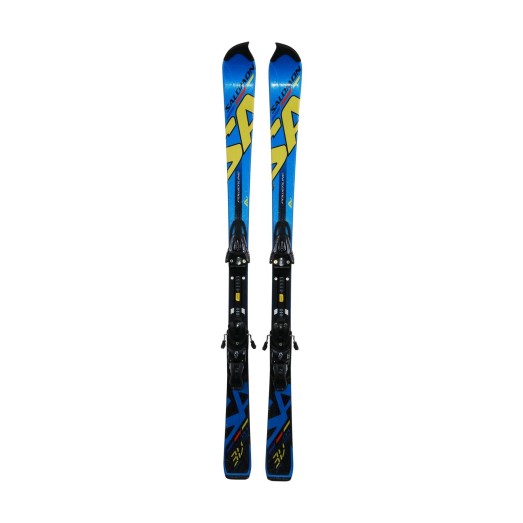 Ski junior oportunidad Salomon 3V azul - fijaciones