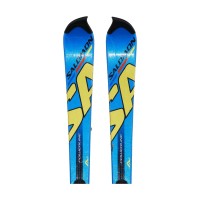 Ski occasion junior Salomon 3V bleu + fixations - Qualité B