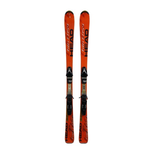 Ski occasion Head Big Easy orange + fixations - Qualité B