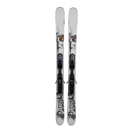 Ski occasion Junior Rossignol Scratch pro + fixations - Qualité B