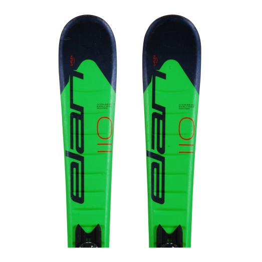 Ski occasion junior Elan Jett QS + fixations - Qualité A