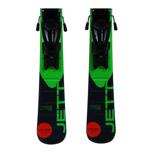 Ski occasion junior Elan Jett QS + fixations - Qualité A