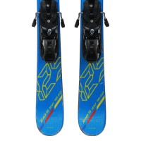 Mini Ski occasion Salomon shortkart + fixations - Qualité A