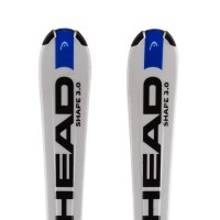  Used Head Shape 3.0 white blue ski + bindings