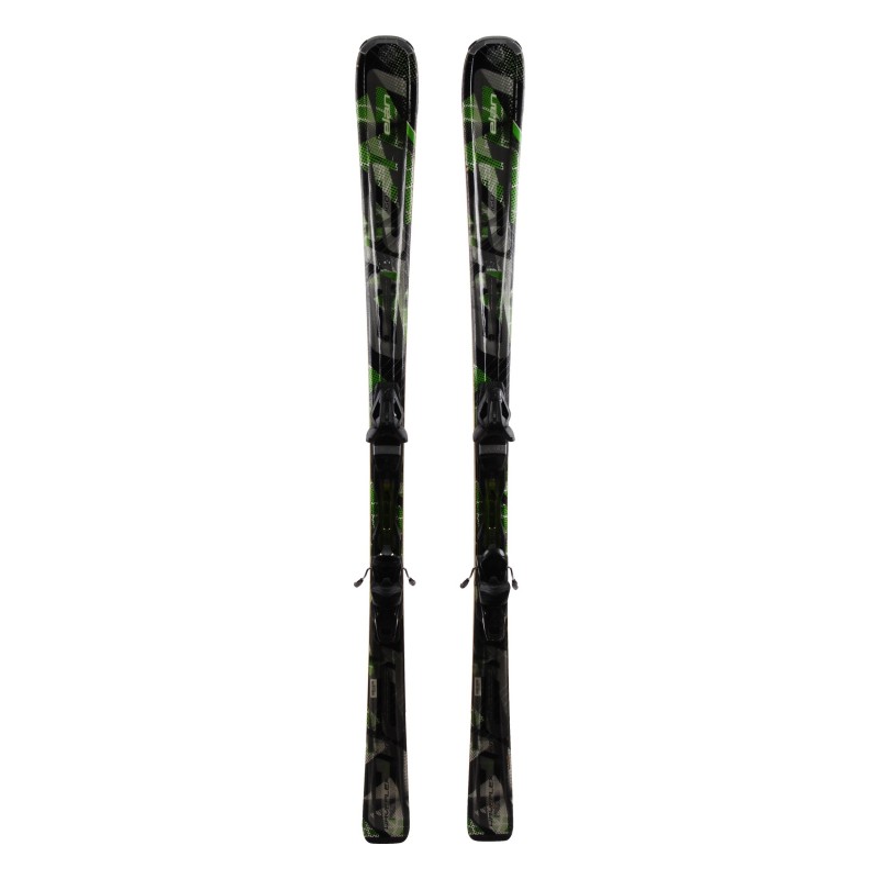 Esquí usado Elan Amphibio Waveflex 78 Ti Negro Verde + Fijaciones