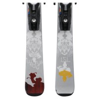 Ski occasion Wedze Lady Belle bois + fixations - Qualité A