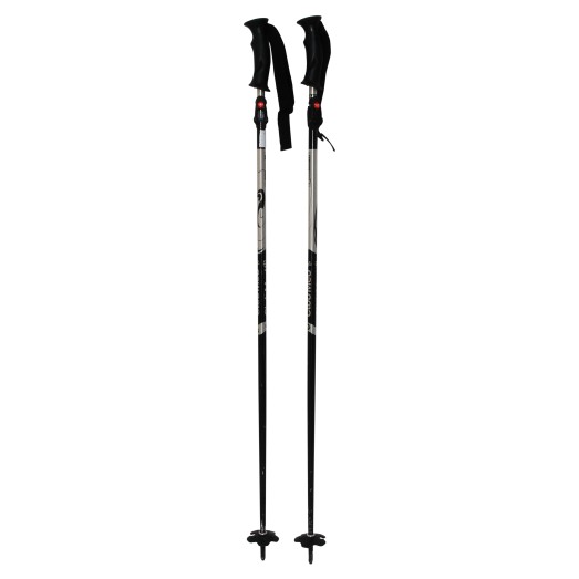 Ski poles downhill/alpine Aluminum Silver/Bk Ski Poles 2018 130cm /52" $19.99 