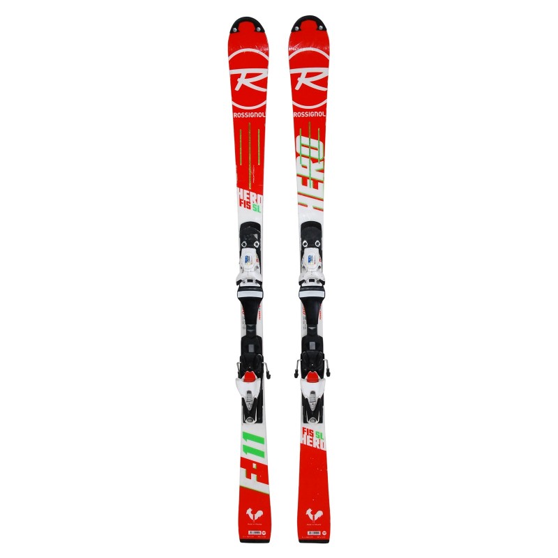 Ski occasion Rossignol hero FIS SL + fixations - Qualité B