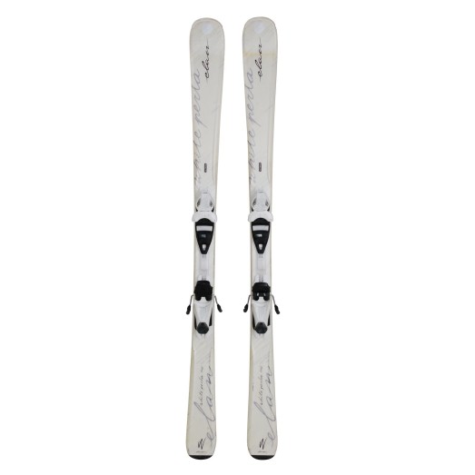 Esqui Elan White Perla + fijaciones - Calidad A