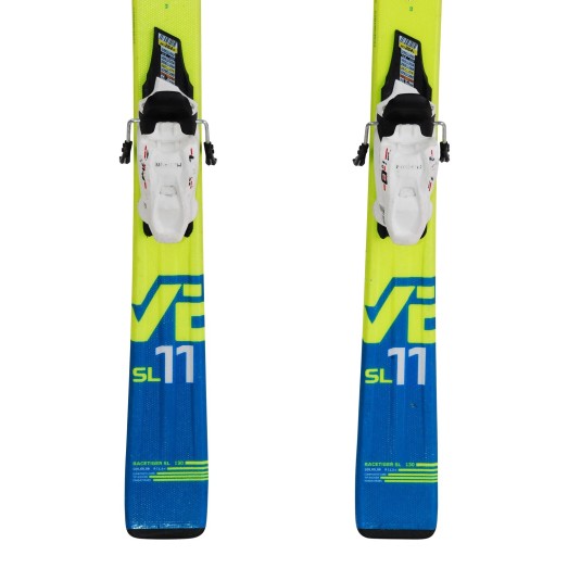 Ski occasion junior Volkl racetiger SL 11-13 + fixations - Qualité A