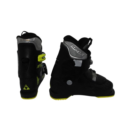 Chaussure de ski occasion junior Fischer RC4 jr noir jaune qualité A