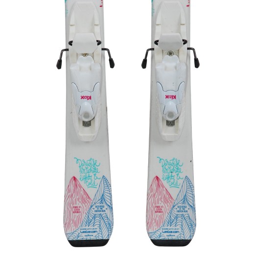 Ski occasion Junior Wedze Starliner Miny + fixations - Qualité A