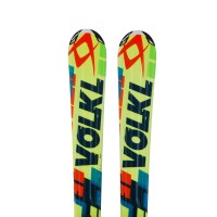  Junior Ski Volkl Racetiger SL Yellow Green + bindings