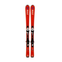 Ski occasion Salomon S MAX JR orange + fixations - Qualité C