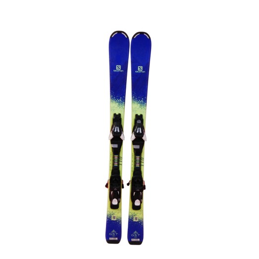 Gebrauchte Salomon Junior Skischuhe QST MAX + Befestigungen - Qualität A