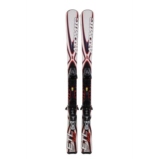 Mini-Ski-Anlass Atomic ETL weiß/schwarz/rot + Befestigungen - Qualität B