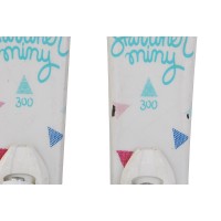 Ski occasion Junior Wedze Starliner Miny + fixations - Qualité B