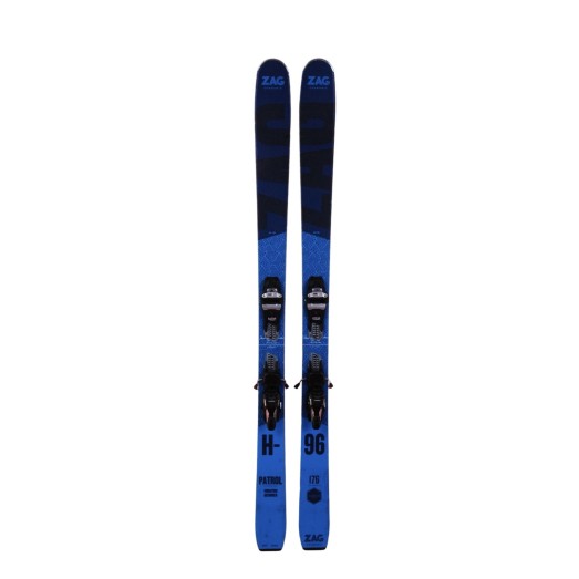 Ski Test Zag H 96 Patrol + fixations - Qualité A