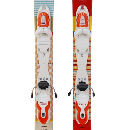 Ski occasion junior Roxy Bonbon + Fixations - Qualité B