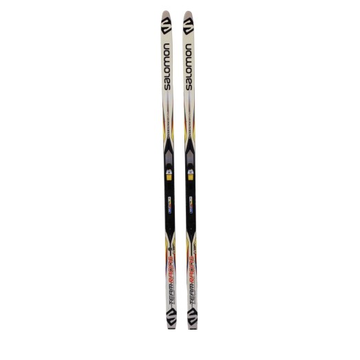Ski de fond occasion junior Salomon Team Racing Grip + fixation SNS Profil - Qualité A