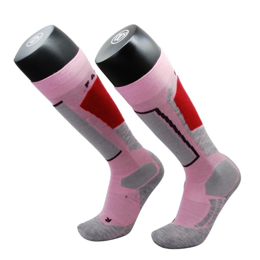 Calcetines Falke rosa y gris - Calidad 