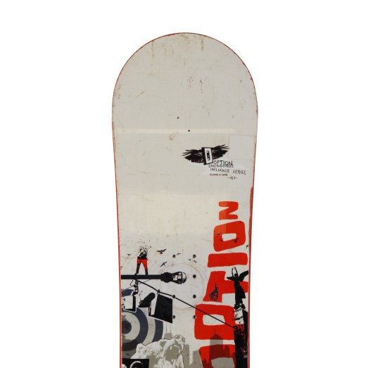 Snowboard usado Option Influence series + encuadernación del casco - Calidad B