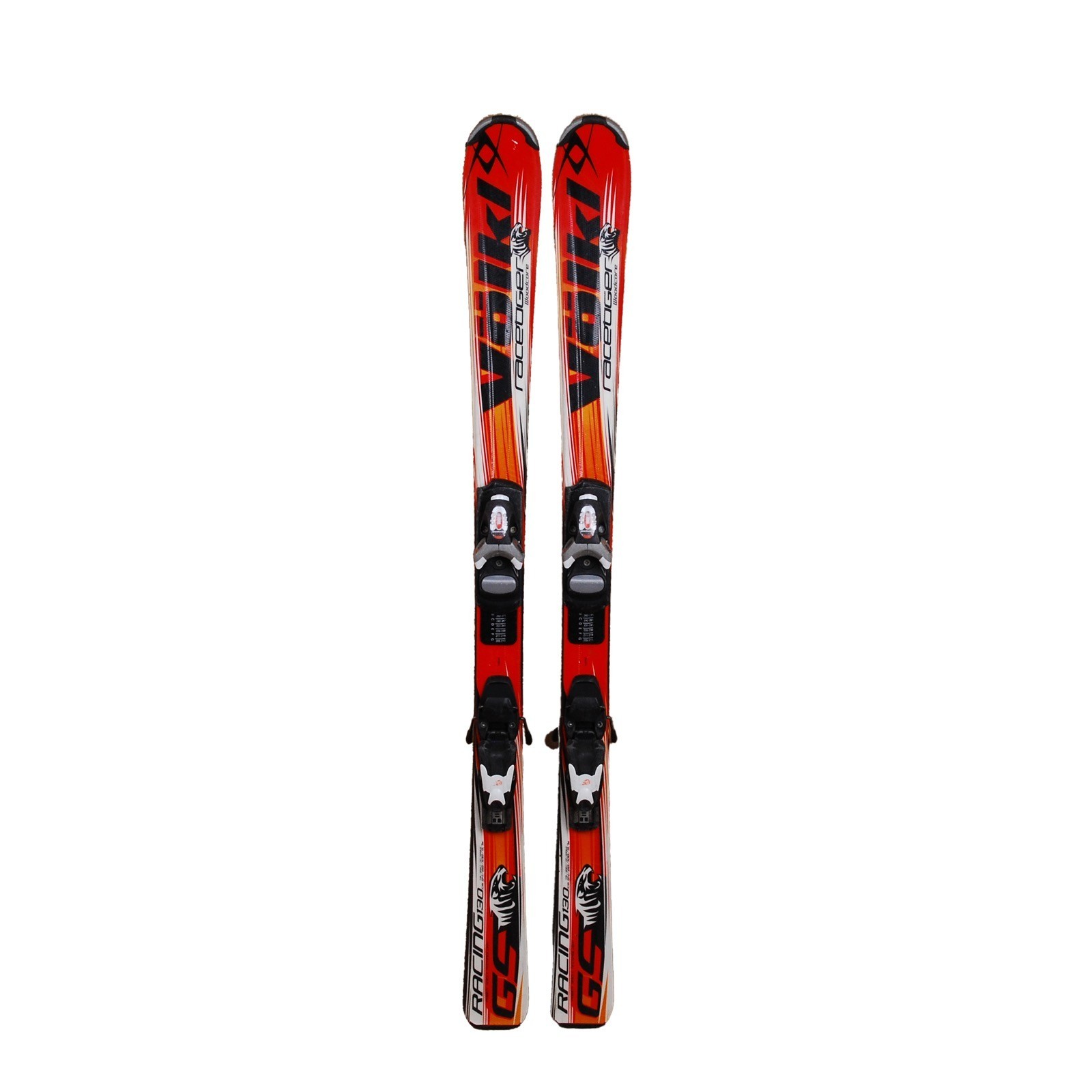 ski enfant occasion VOLKLRACE TIGER taille : 120 cm = 1 mètre 20 + fixations