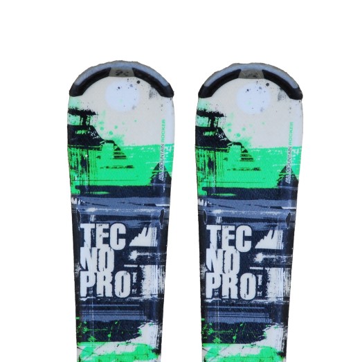 Ski occasion junior Tecno pro Pulse Team + fixations - Qualité A