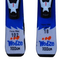 Ski occasion junior Wedze Onebreaker kids loups + fixations - Qualité B