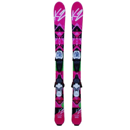 Ski occasion junior K2 Luv Bug + fixations - Qualité B