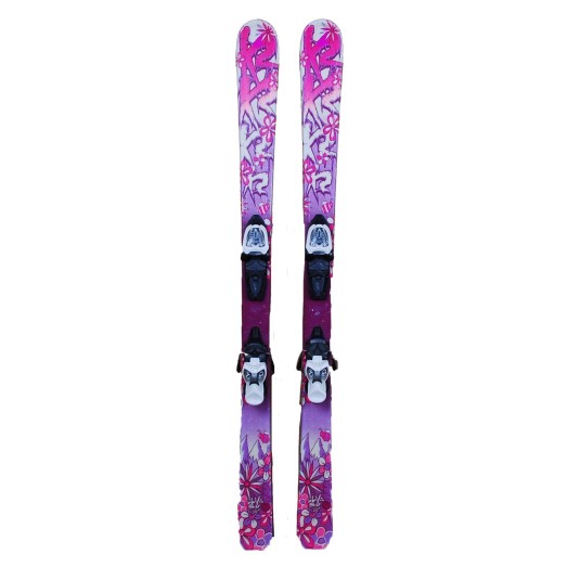 Ski used junior K2 luv bug + bindings - Quality B