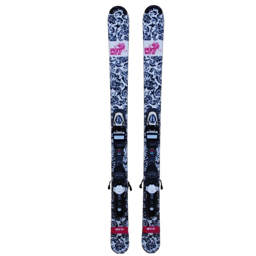 Gebrauchte Mini Ski Wed'ze Pure + Bindungen - Qualität B