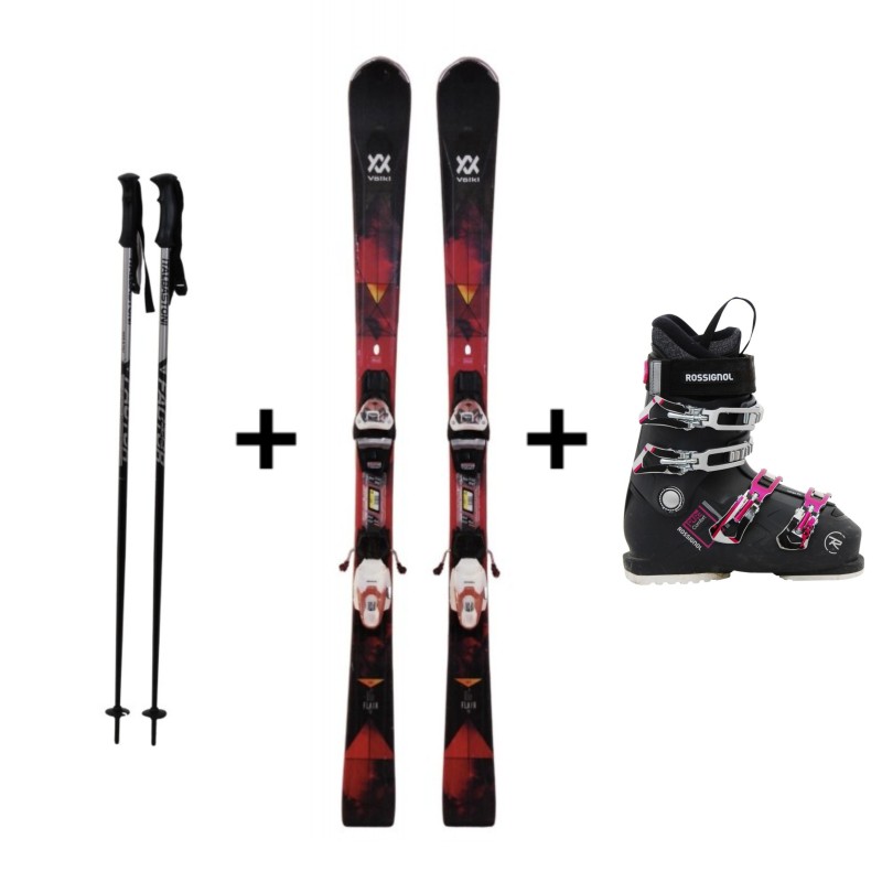 Complete pack of used Volkl Flair 76 skis
