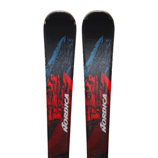 Ski occasion Nordica Alldrive 84 + fixations - Qualité B