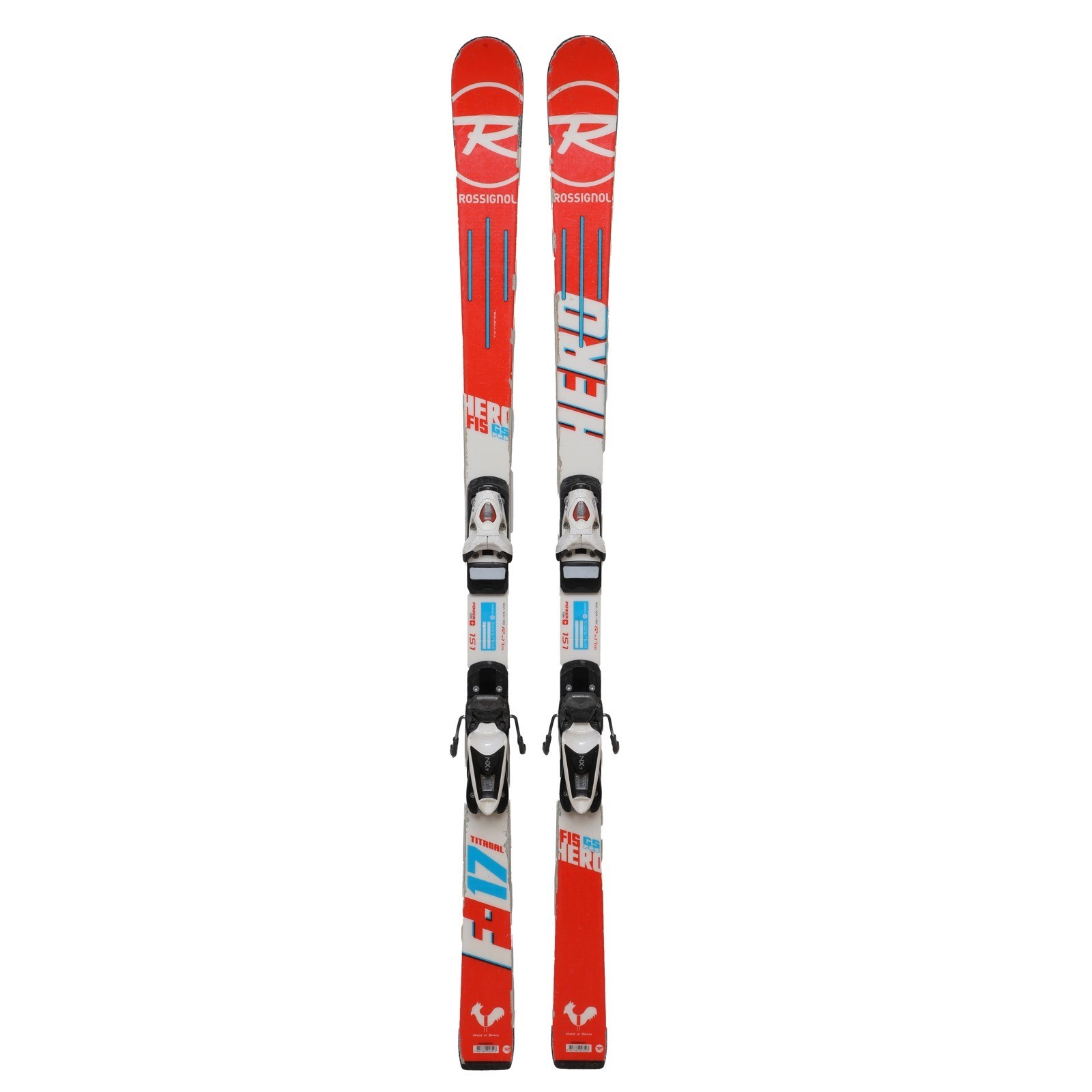Ski Rossignol Hero FIS GS Pro 144 Cm + Fixations Look 10 - Occasion (Ex-location)