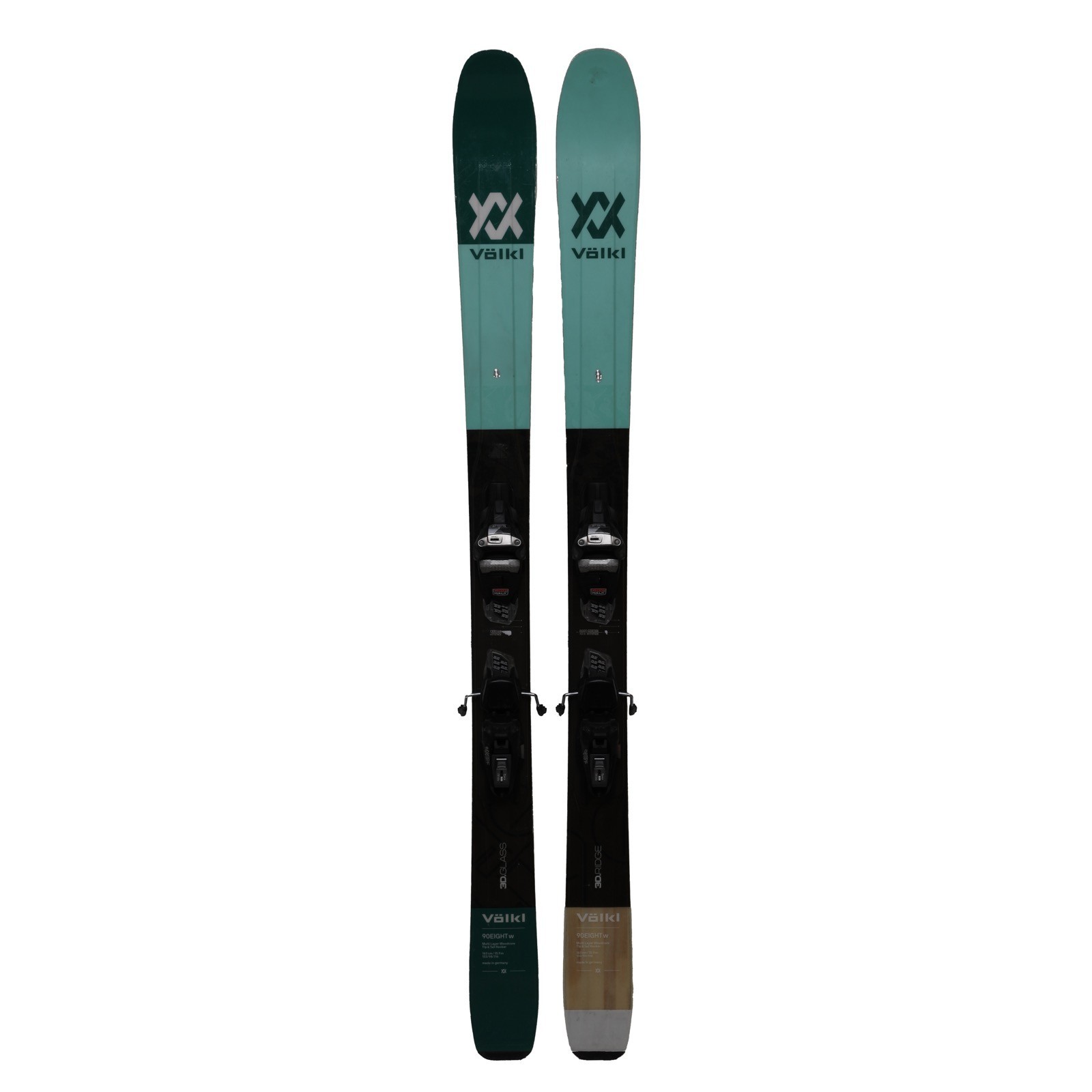 Ski Volkl 90 Eight W + Fixations – Femme – Taille 156 à 160 – Occasion