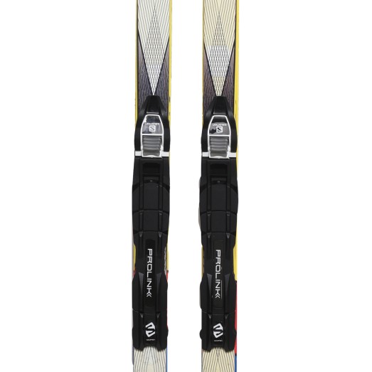 Used Junior Salomon Equipe Jr cross-country ski + Prolink / NNN binding