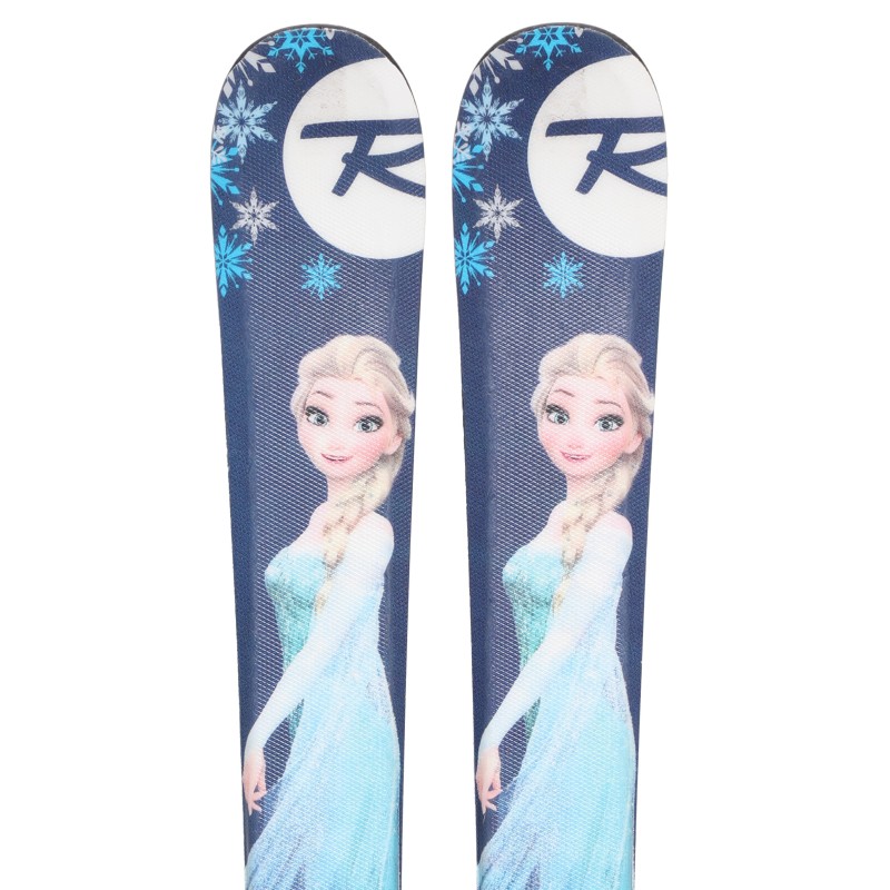 Ski occasion junior Rossignol Frozen + fixations