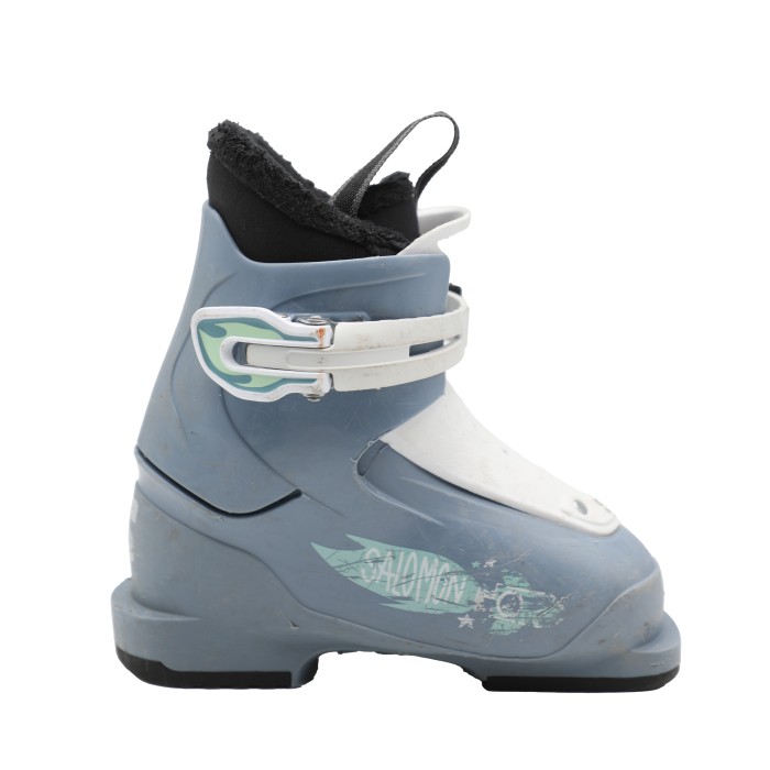 Chaussure de ski occasion junior Salomon T1_1 crochet