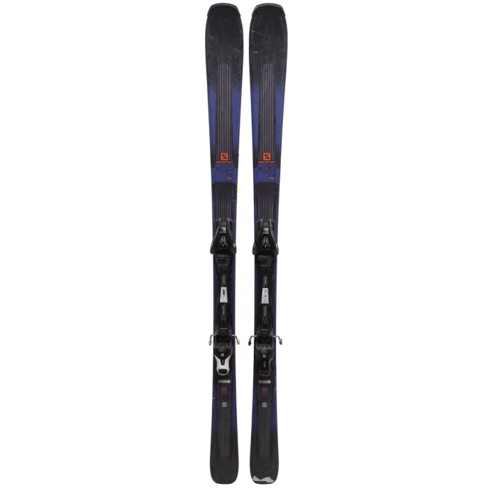 Esquís usados Salomon XDR 76 STR + fijaciones - Calidad C