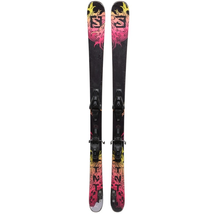 Ski occasion Salomon TNT + fixations - Qualité C