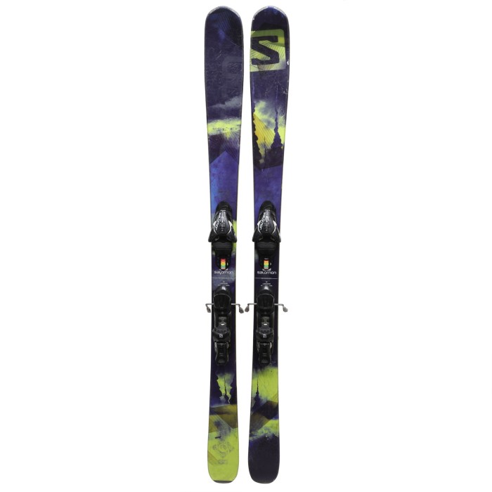 Esquís usados Salomon Q 88 + fijaciones - Calidad B