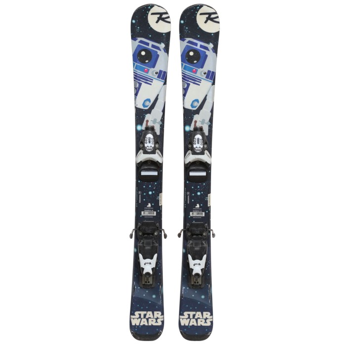 Rossignol Star Wars R2D2 junior used ski + bindings - Quality B